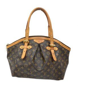 LOUIS VUITTON LV Tivoli GM Shoulder Bag Monogram Leather Brown